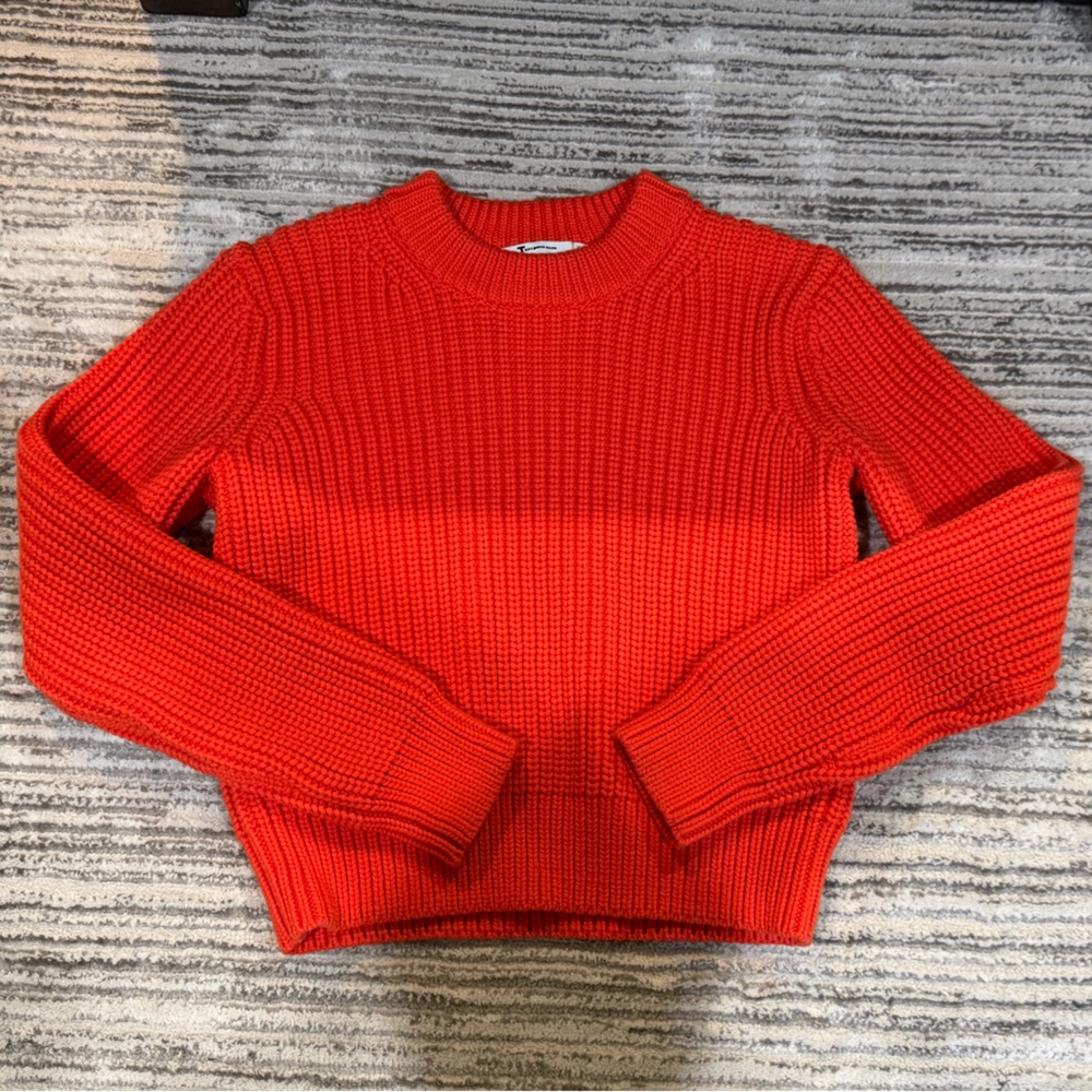 T Alexander Wang Orange Chunky Sweater